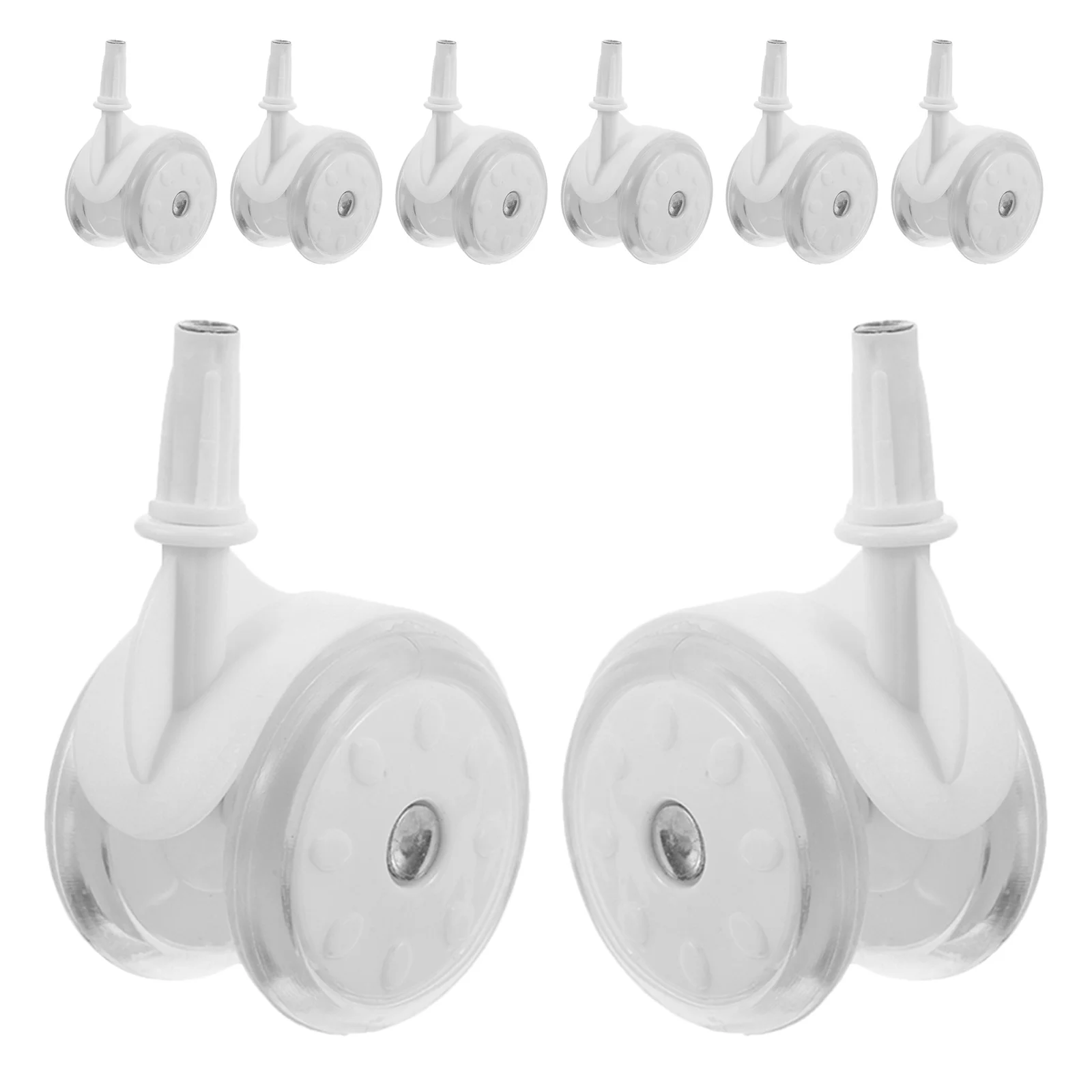 

8Pcs Baby Walker Wheels Replacement Universal Stroller Casters Plastic Smooth Rolling Baby Walker Accessories Replacement Parts