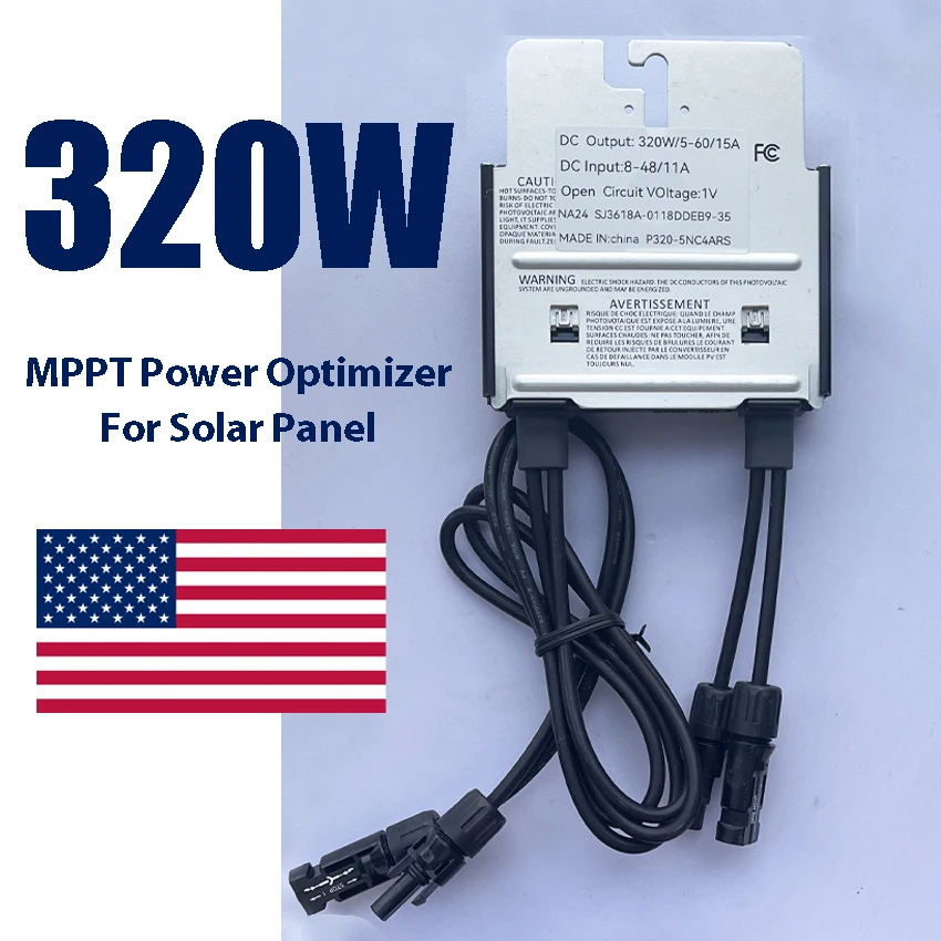 320W Solar Panel MPPT Power Optimizer Compatible for SOLAREDGE DC PV Solar Optimizer Energy Power Saving P320-5NC4ARS