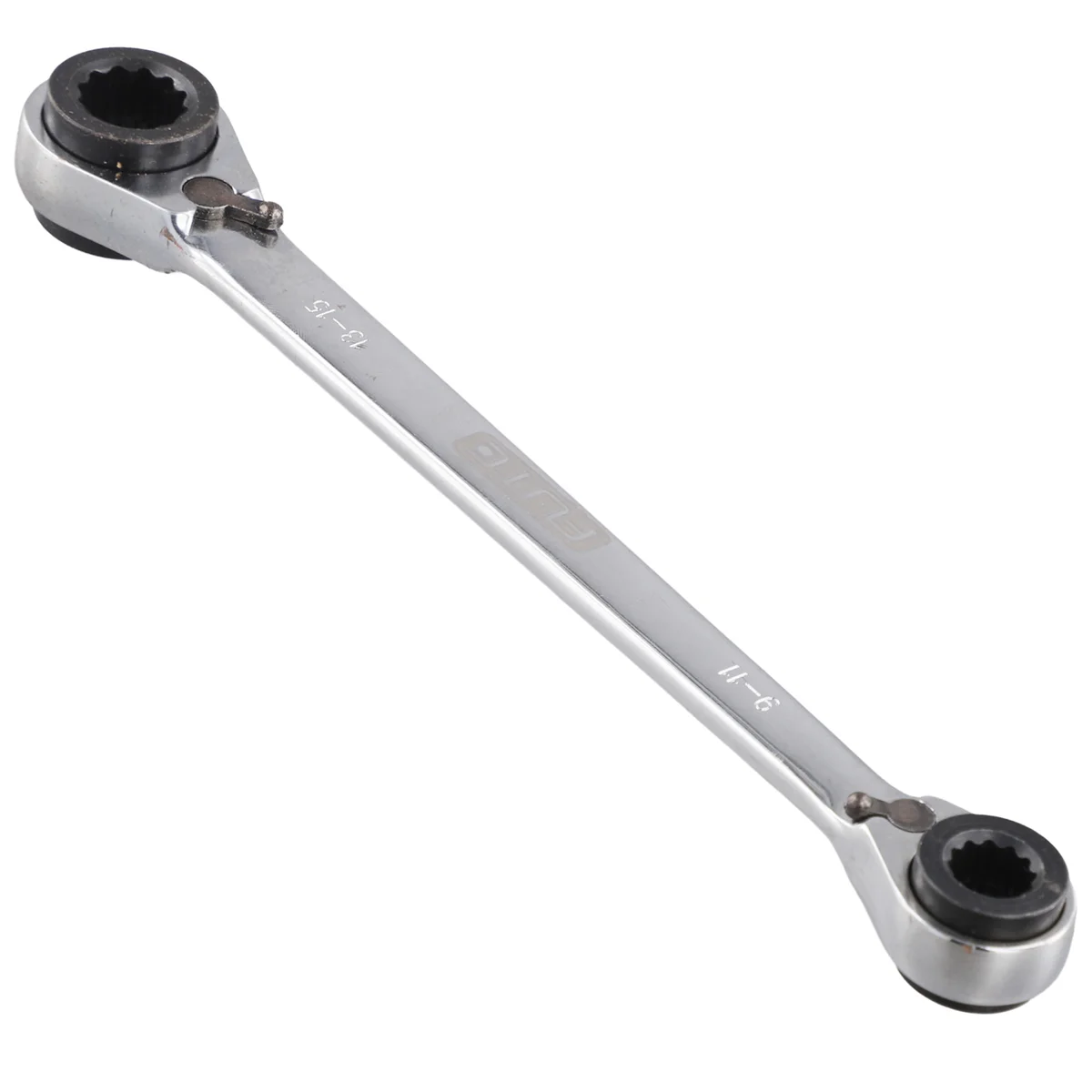 

A002 Ключ с трещоткой Двусторонний ключ с трещоткой Четырехцелевой ключ с храповым механизмом Многоцелевой ключ для авторемонта 9x11-13x15 мм