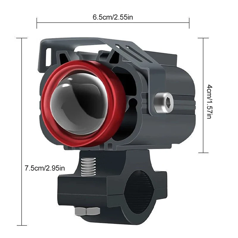 مشرق العنبر/الأبيض LED دراجة نارية ضوء العمل الألومنيوم مصباح قيادة لسيارة الطرق الوعرة ATV شاحنة مع جبل بين قوسين سلك تسخير #4