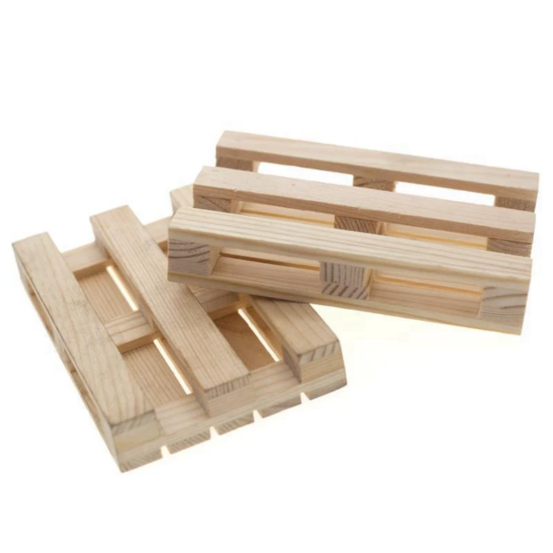 6PCS 120X80mm Wooden Pallet Decoration For 1/10 RC Crawler Car Axial SCX10 90046 Traxxas TRX4 Redcat Tamiya MST