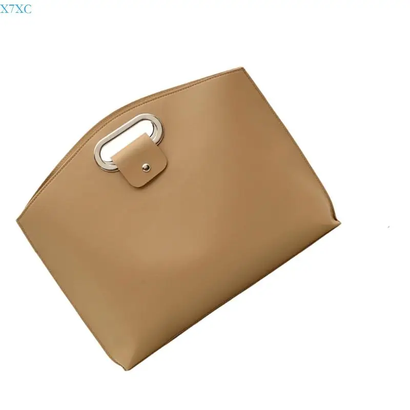 X7XC قسط بولي PU حقائب جلدية ضئيلة مقبض مريح حقيبة لابتوب مكتب منظم حقيبة يد مناسبة للتنقل الموسعة