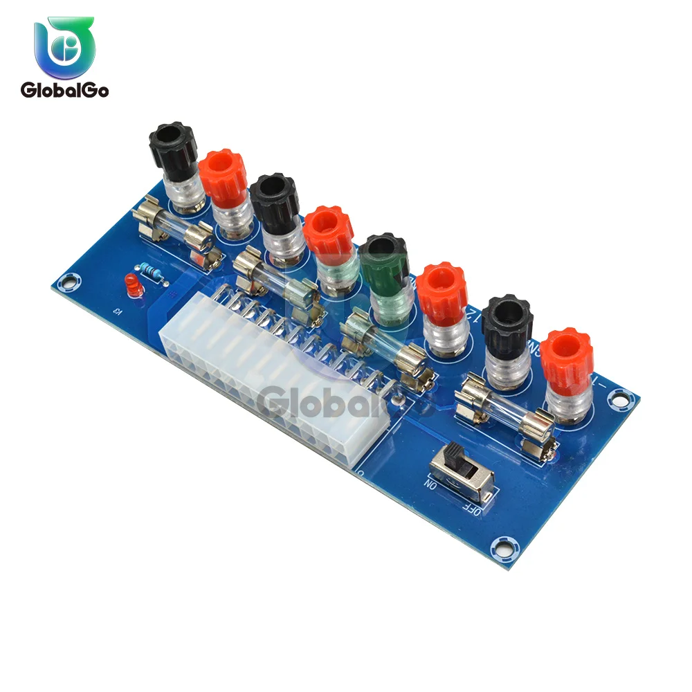 Módulo de Salida de circuito de fuente de alimentación de escritorio con estuche, 24 Pines, XH-M229, chasis de PC, transferencia ATX a placa adaptadora