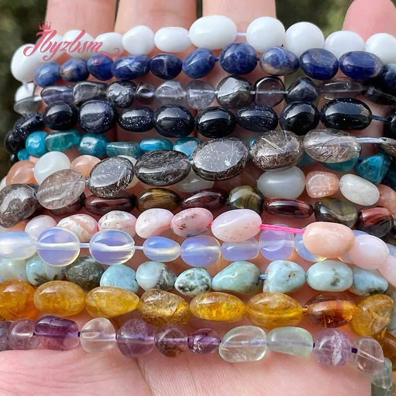 3x6-4x8mm Natural Amethyst Lapis Kyanite Freeform Spacer Stone Beads DIY Strand 15 inch For Necklace Bracelet Jewelry Making