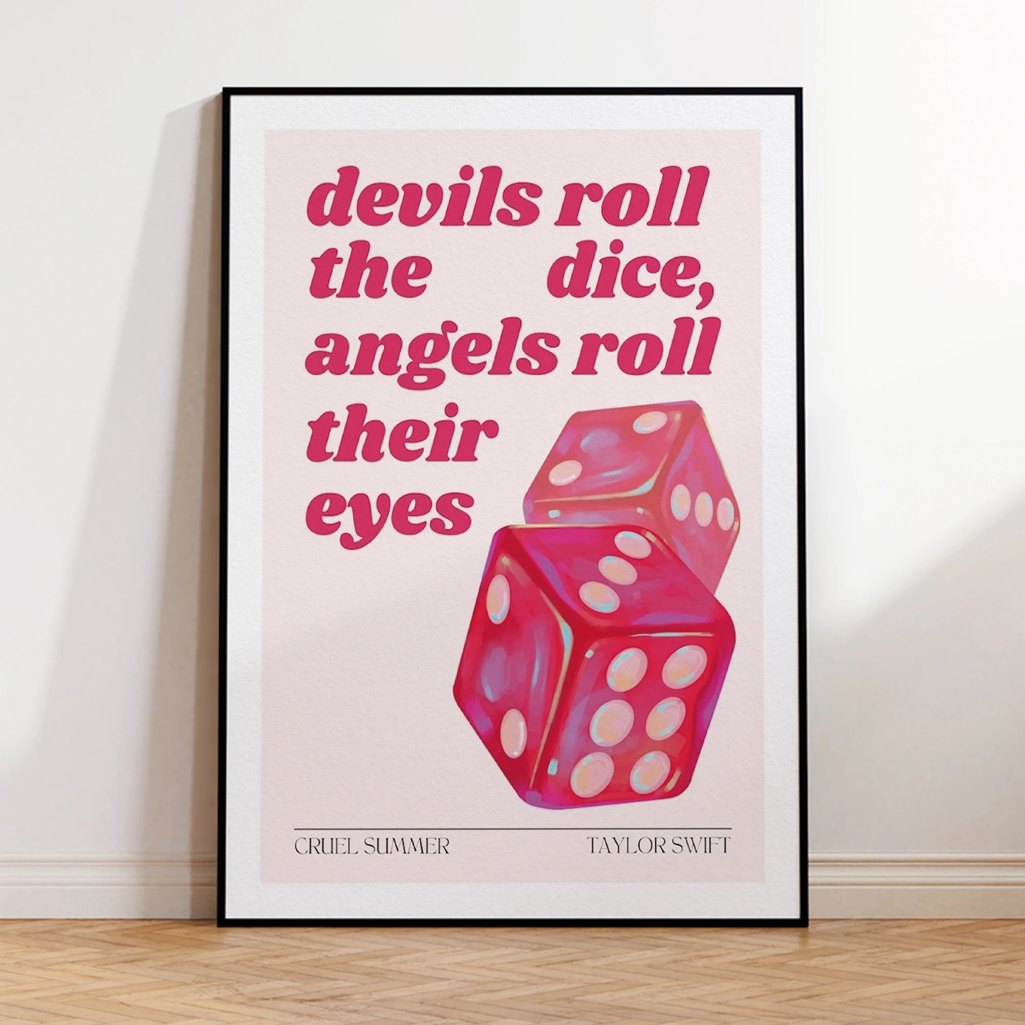 Devils Roll The Dice Angels Roll Their Eyes Wall Art Prints Canvas Painting Poster Picture For Living Dining Bed Room Home Decor