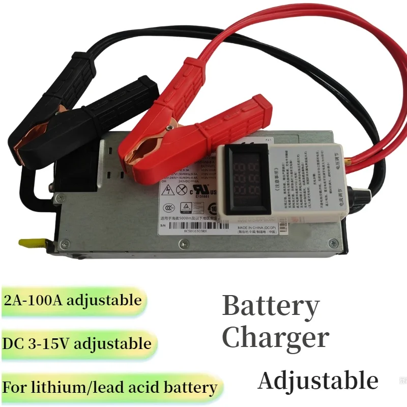 3-15V 3-100A 12V 100A Adjustable Charger 14.6V 100A 12.6v 100A Lithium Polymer For Lithium Ion Battery Lead Acid Battery image 3