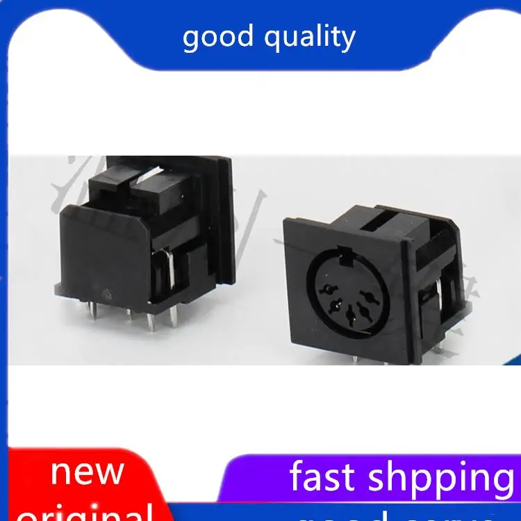 10pcs original new DS-5-04a square S-terminal connector large 5-core 7-pin socket 5PIN pin DIN female base