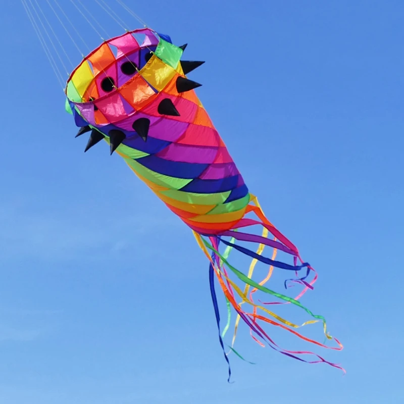 3.5M Three-dimensional Rotation Large Colorful Soft Kite Professional Navigation Pendant Kites Toys for Kids Easy To Fly Cometa