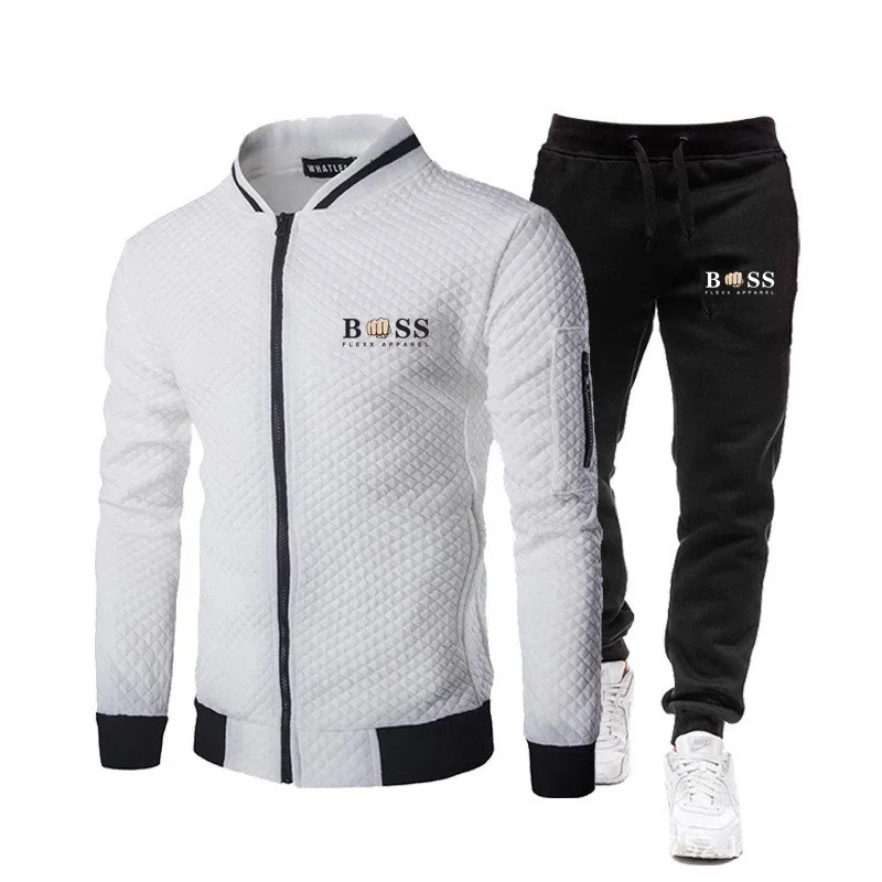 Men\'s baseball tempered pants set, sports set, classic fashion, spring and autumn, new style, 2024 new style