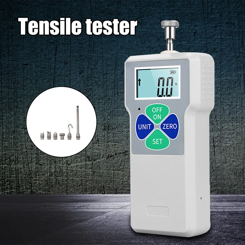 Digital Display Force Gauge Push Pull Test Tool Portable Force Meter Spring Dynamometer Pressure Gauge PUO88