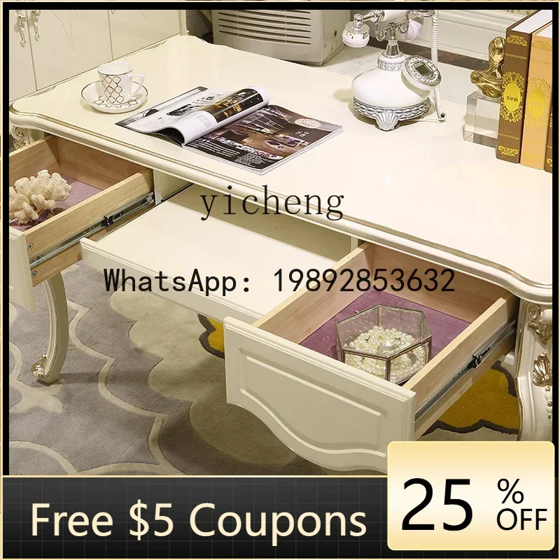 

Z3 Home Bedroom Long Table High-end Atmosphere European Desk Computer Desk