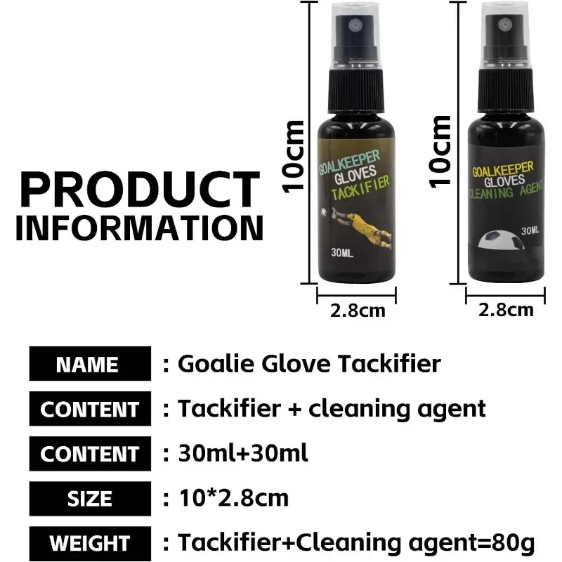 30ml Grip Spray basket Grip Spray guanti da calcio Spray portiere tacgifier guanti da calcio antiscivolo agente di pulizia