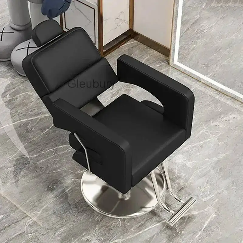 

Luxury Personalized Chair Barber Classic Hydraulic Reclining Release Salon Chair Leg Rest Professional Barberia Furniture