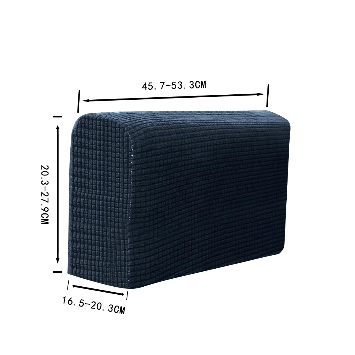 2pcs Jacquard Corn Fleece Sofa Armrest Cover, Non-Slip And Wear-Resistant, Easy to Care For,  Universal Solid Color Elastic Sofa