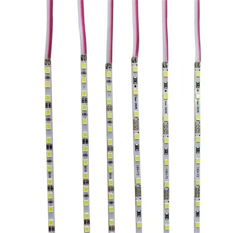 50pcs* 50cm  DC5V 12V 24V 3mm 4mm LED Hard Rigid Bar light 60leds 50cm SMD 2835 Alloy Led Strip light White Warm