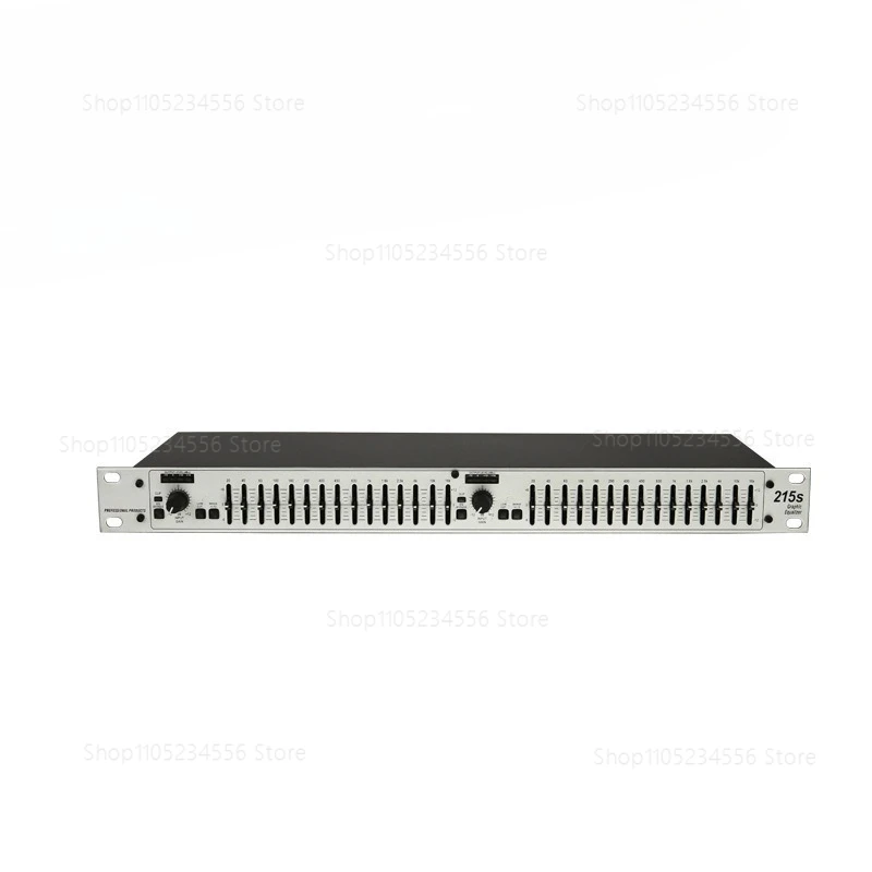 215S Professional Graphic Equalizer Dual 31 Band EQ For Home KTV Stage Performance Bar Band