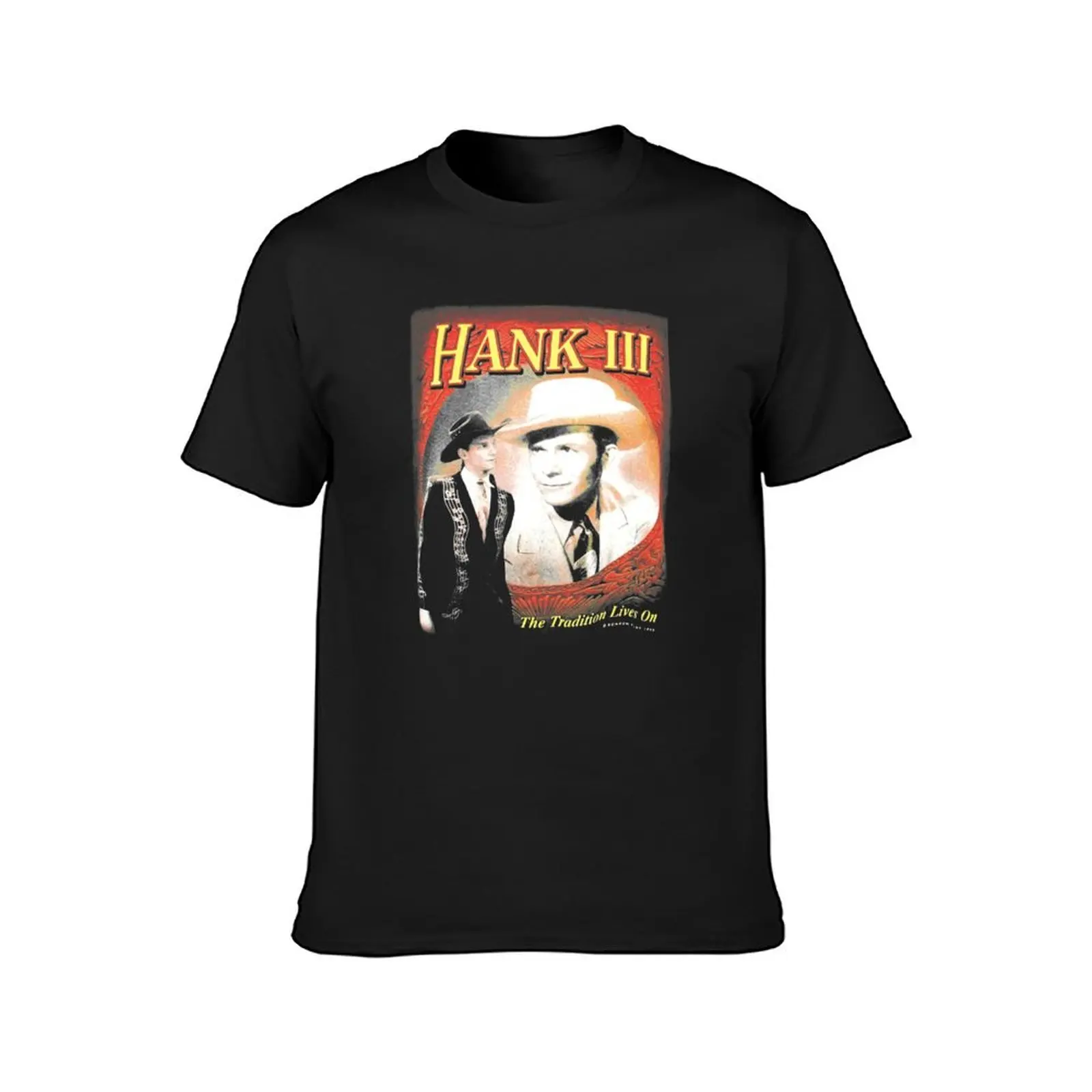 Vintage Hank Williams III Debut Risin T-Shirt vintage quick drying vintage clothes heavyweights T-shirt men