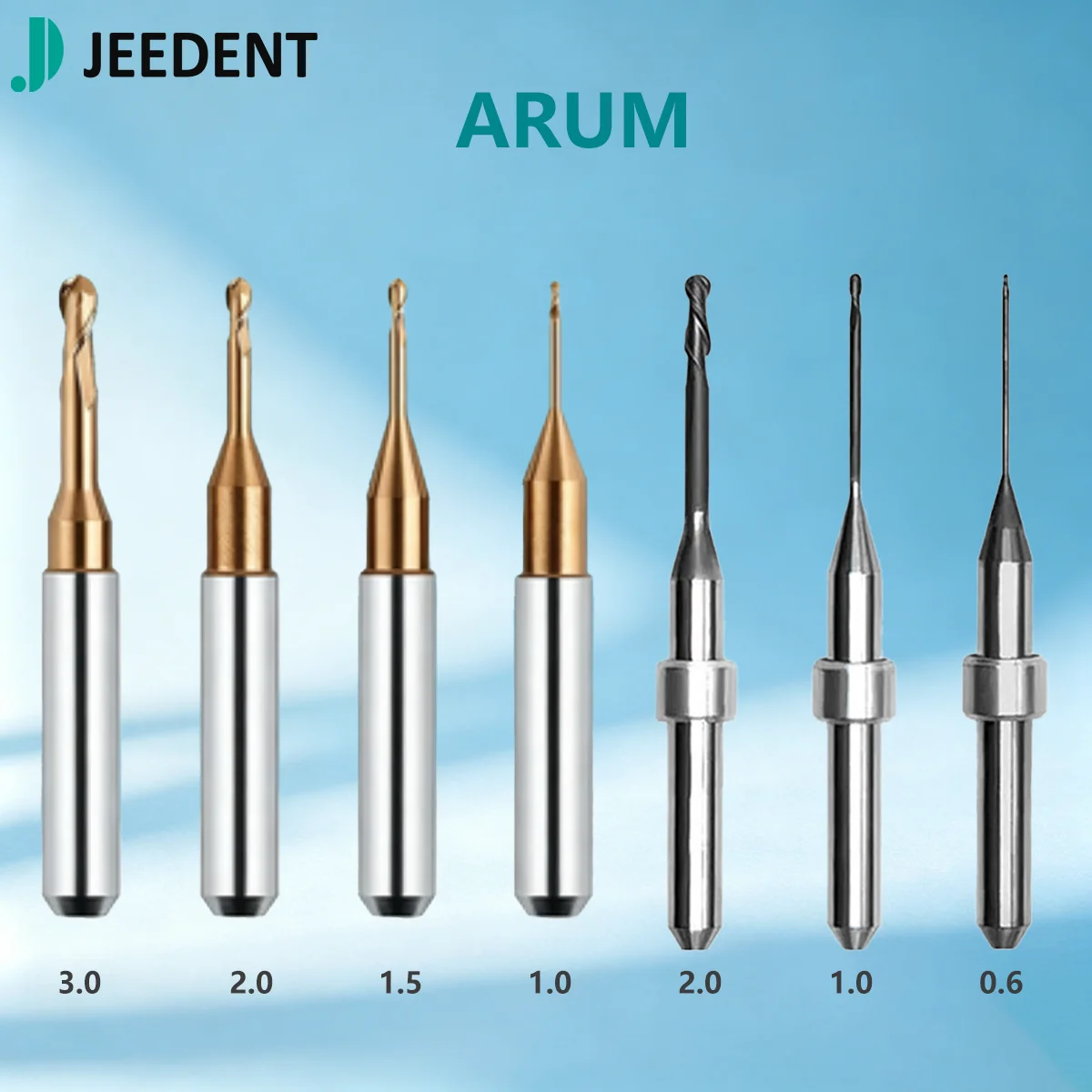 

JEEDENT ARUM Milling Bur Dental Lithium Disilicate Ceramic Milling Cutter Tools For CAD/CAM Dental Lab
