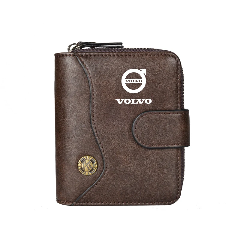 Vintage Tower Buckle Wallet Wallet Bank Card Coin Purse For Volvo XC90 S60 V40 XC60 S80 S40 V70 V50 S90 T6 V60 V90 XC40 XC70 C30
