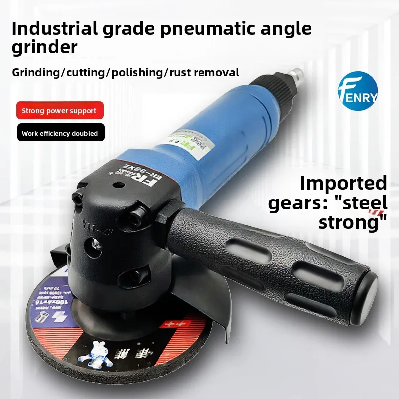 Pneumatic Grinder Angle Grinder 4inch 5inch Cutting Machine Multifunctional Industrial-Grade Polishing Machine Hand Grinder Air Grinder