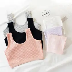 2Pcs/Lot  Girls Training BraTeenage Underwear Vest Adolescente Underwear Puberty Clothing 8-14Year