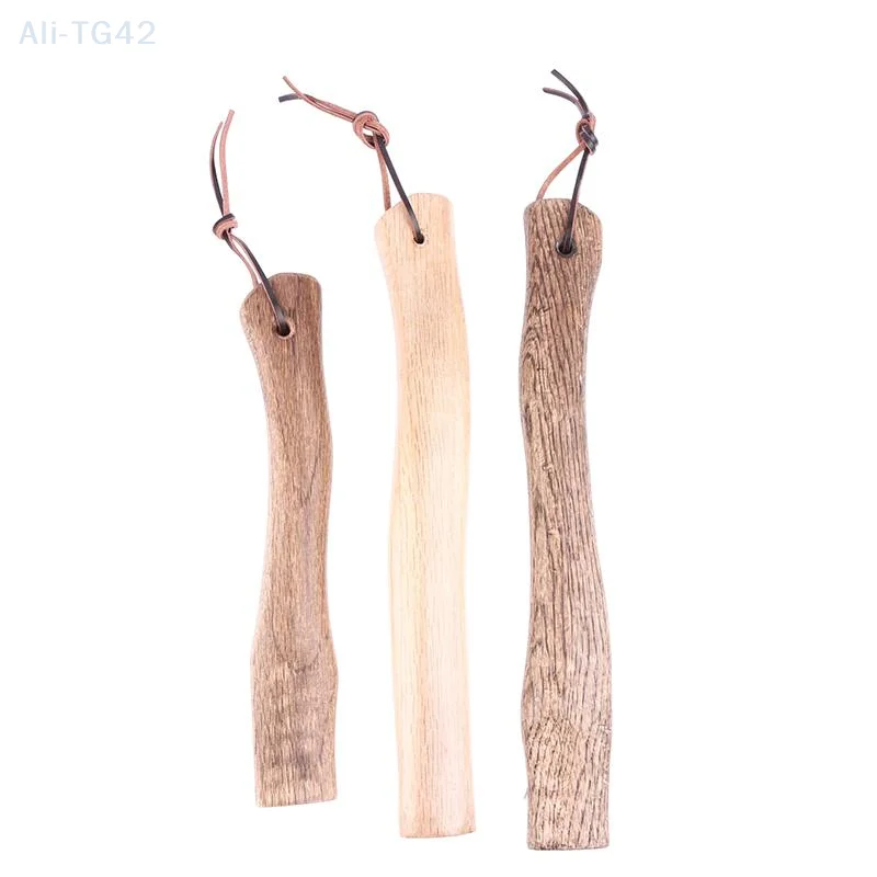 pogyrt Sturdy Solid Wood Short Axe Handle Replacements For Garden Tools And Outdoor Use Handmade Axe Handle Parts