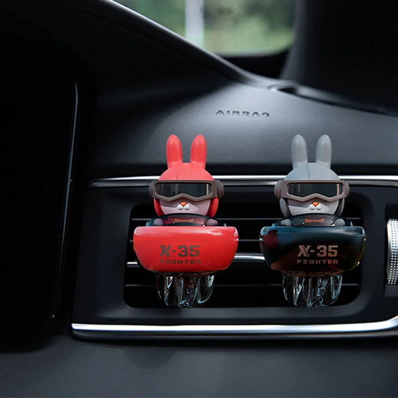 

Car Air Freshener Accessories Fragrance Cartoon Little Rabbit Pilots Car Perfume For Outlet Aromatherapy Flavor Car Aroma