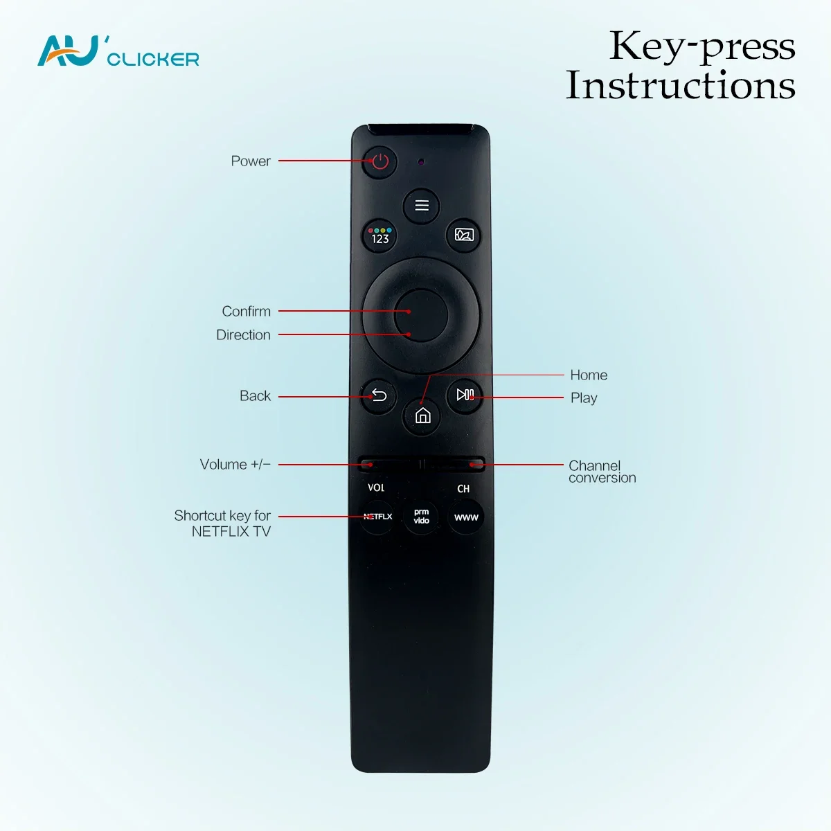 IR-1316 SMART Remote Control Suitable for Samsung TV BN59-01312B BN59-01312F BN59-01312A BN59-01312M RMCSPR1BP1