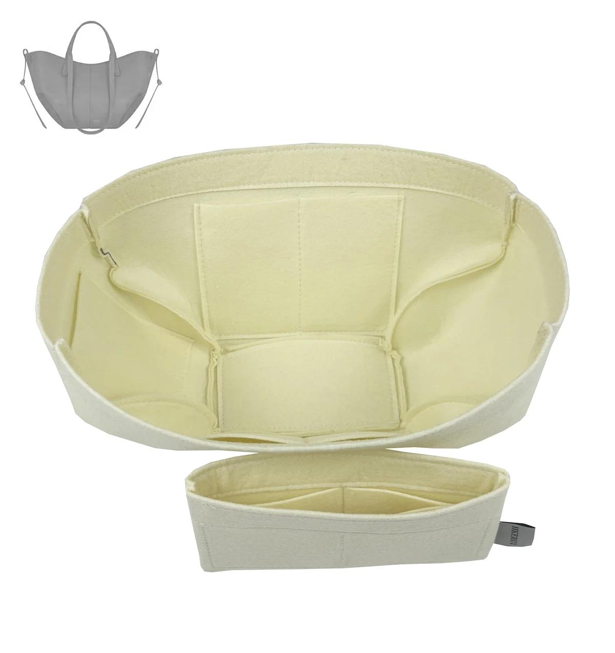 

For Cyme And Cyme Mini tote insert Storage Pouch Cyme Bag Organizer Insert Organization Keep Shaper,Inner Liner Purse,