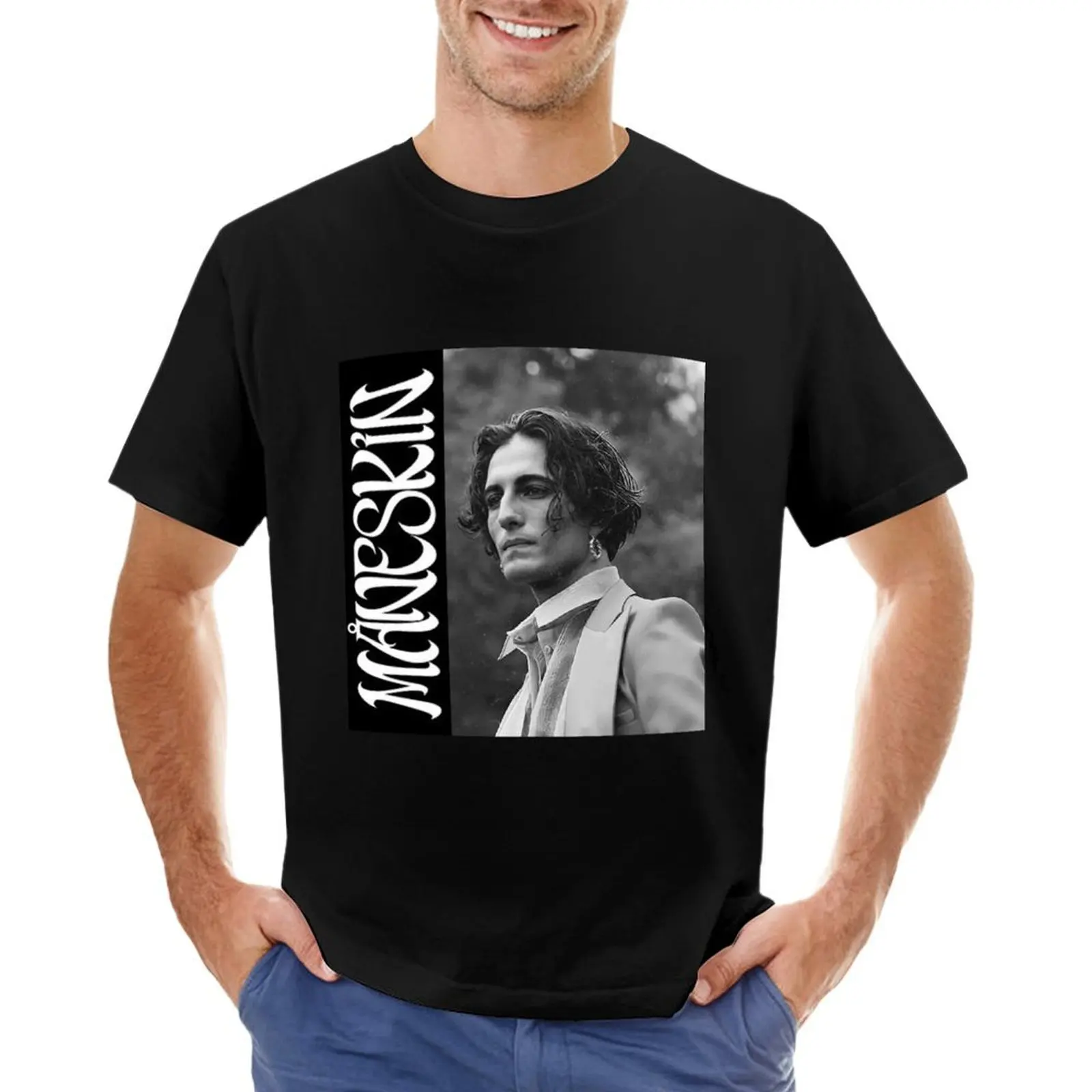 

Damiano David Maneskin T-Shirt designer shirts vintage clothes Men's t shirts