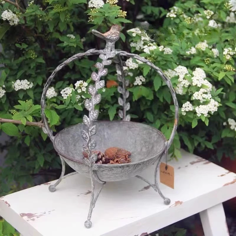 Morris Garden, Garden Groceries, Birds Lace Cage Fruit Plate Candlestick Bird Food Pot Giant Beauty