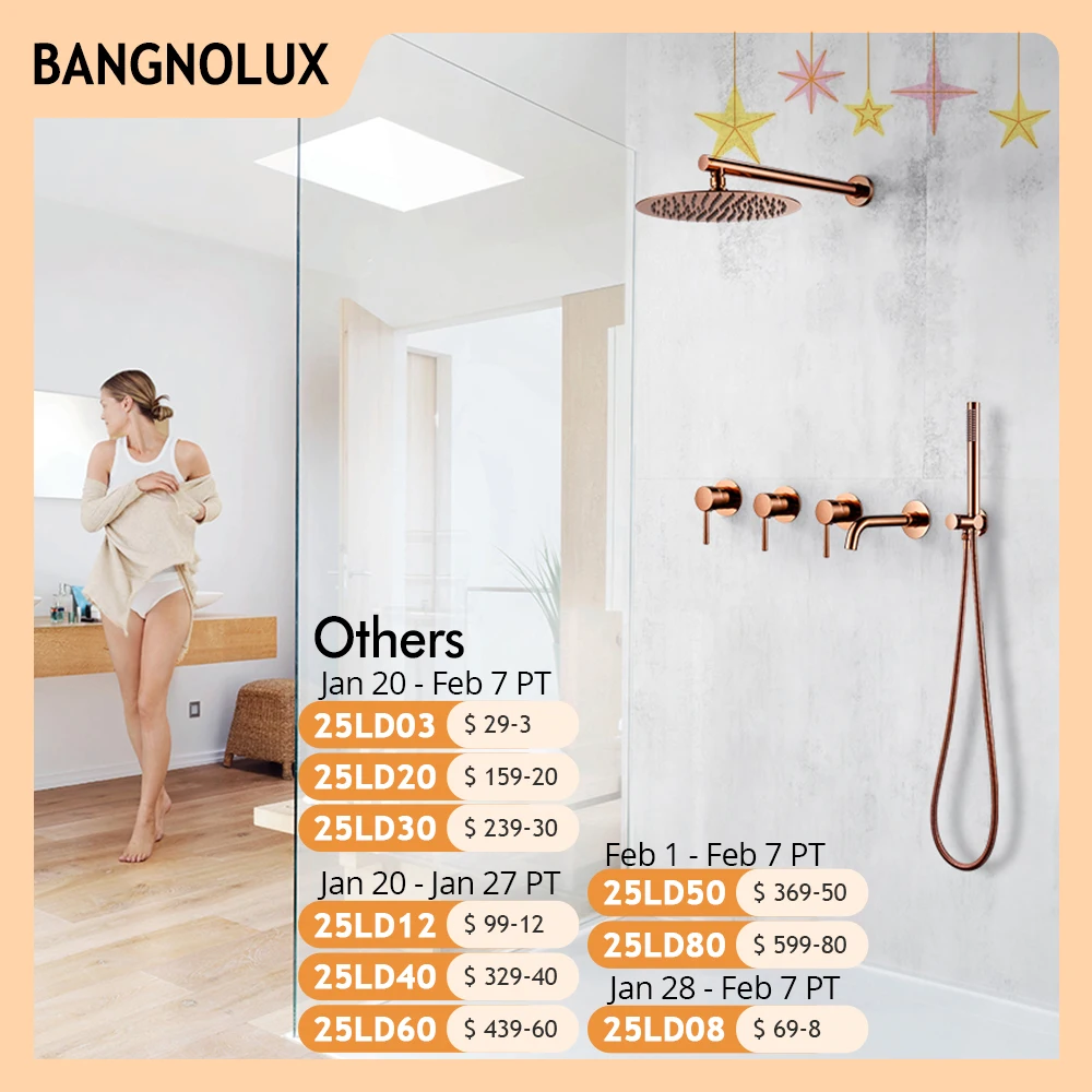 Shower Faucet Set Shower System Bathtub Faucet Set Bath Mixer Tap Bathroom Rainfall Head Shower Hot And Cold Kit In 3 Ways