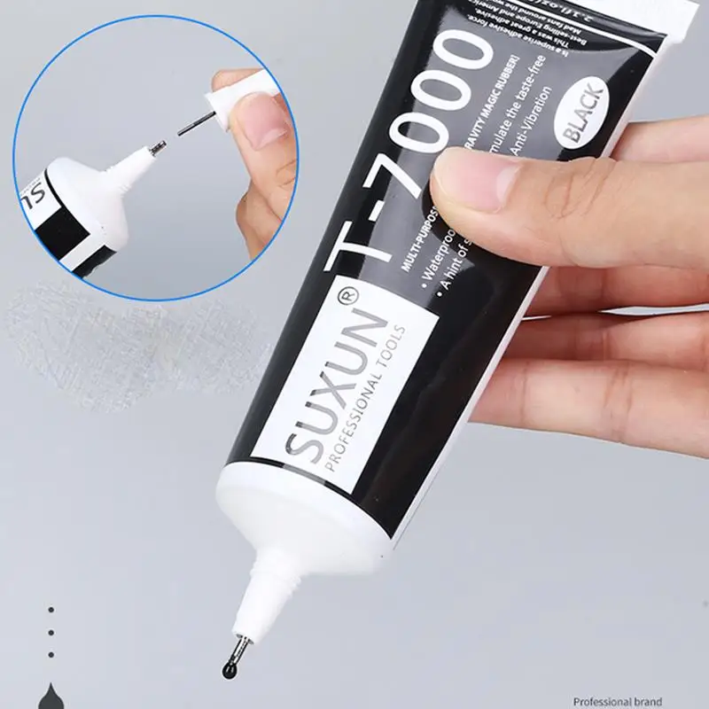 15/25/50/110ML T7000 Black Contact DIY Glue Repair Adhesive With Precision Applicator Tip Cellphone Phone Screen Tablet Repair