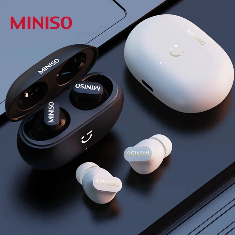 MINISO MCT02 True Wireless Bluetooth Earphones Fashion Music Earbuds Hi-Fi Sound Quality Sports Headphones Noise Reduction