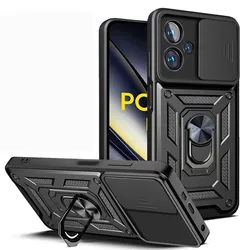 Shockproof Armor Case For POCO X7 PRO Car Holder Phone Cover For POCO X6 X5 X3 Pro X3 NFC F6 Pro Camera Lens Protection Fundas