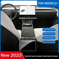 Per TESLA Model 3 + Highland 2024 pellicola protettiva in vetro temperato pellicola protettiva per Touch Screen a fila posteriore per auto