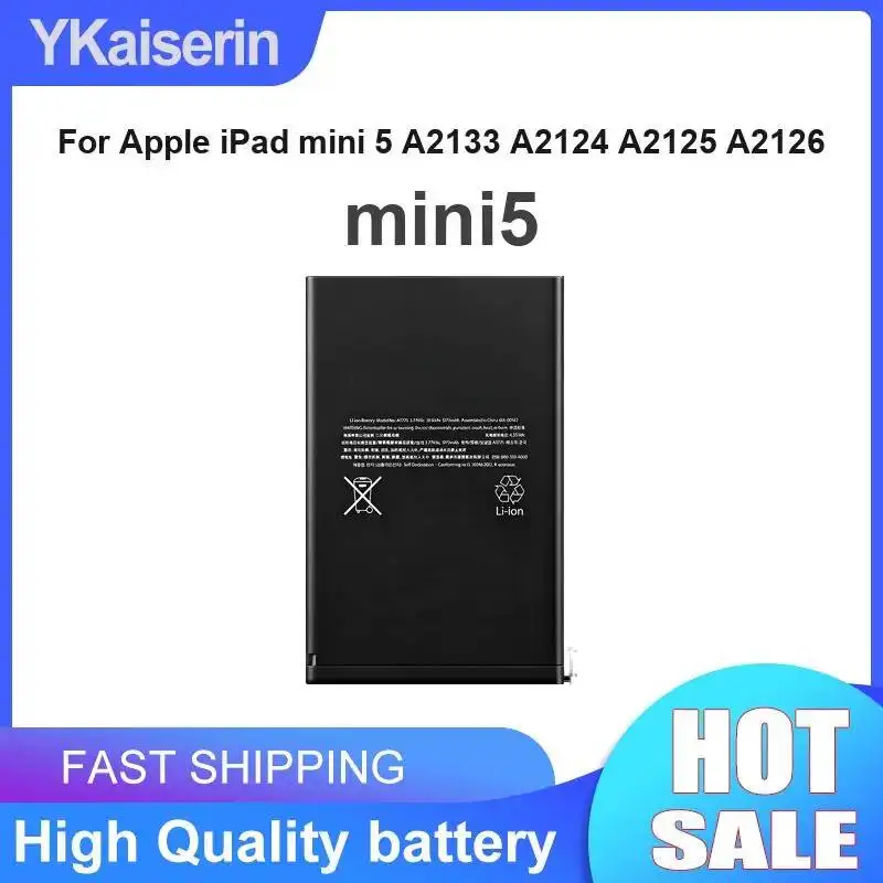 

Tablet Battery 380Mah Mini5 For Apple Ipad Mini 5 A2133 A2124 A2125 A2126 Reliable Replacement