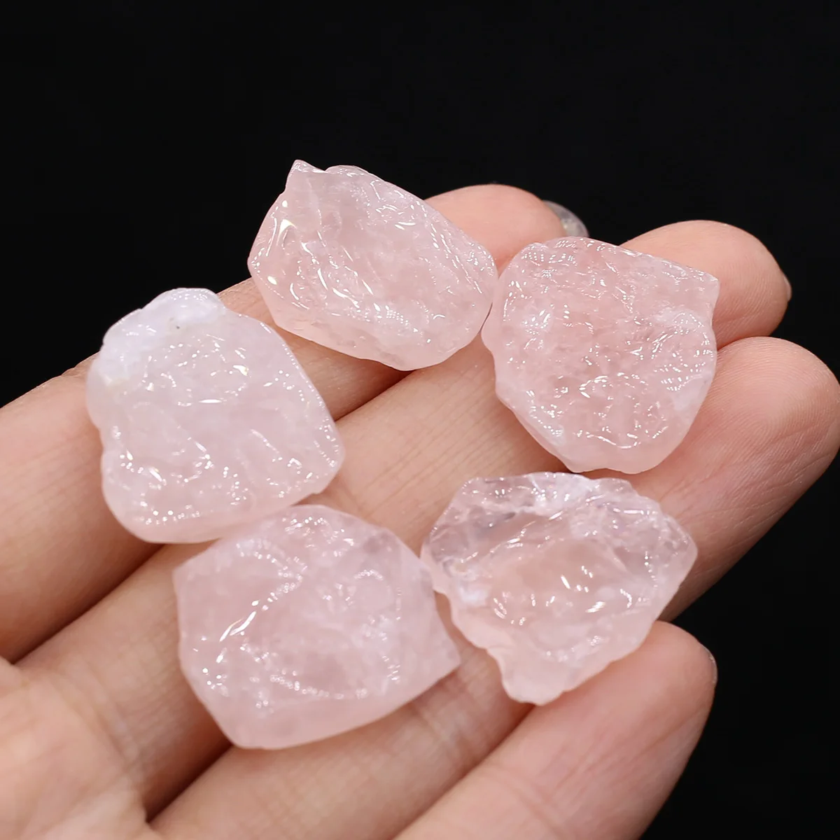 4PC irregolare pietra grezza naturale Decoracion quarzo rosa amazzonite cristallo di rocca cristalli di guarigione minerale ornamento di pietra