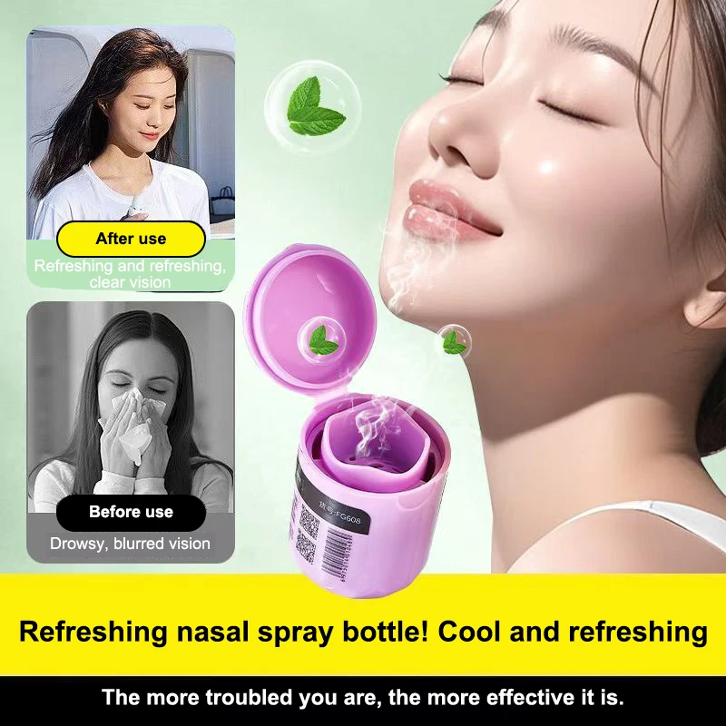 

1 Bottle Thai Herbal Medicine Inhalation Care Tools Health Bottled Thailand Hongthai Licorice Mint Nasal Refreshing Anti-fatigue