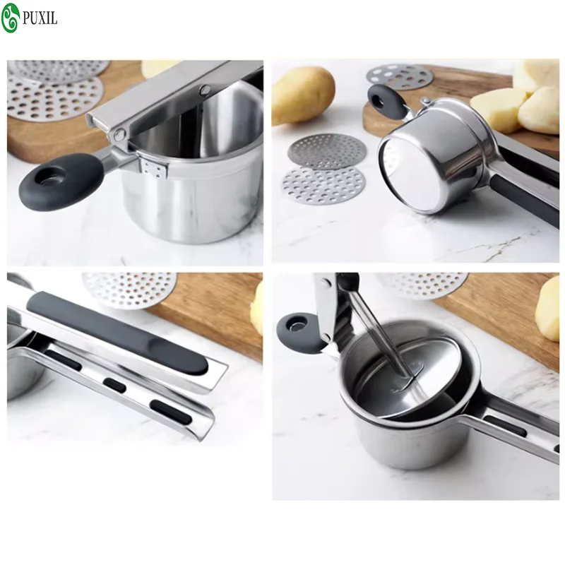 New Silicone Potato Masher, Mashed Potato Tool, Juice Squeezer, Juice Press, Squash Masher