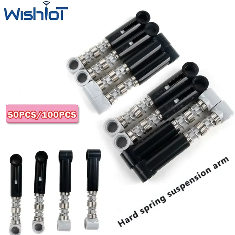 

50PCS/100PCS Hard Spring Shock Absorber Arm Technology Building Blocks Parts Suspension Assembly Toys MOC Bricks DIY Accessories