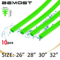 BEMOST 10pcs Green Car Wiper Blade Silica gel Silicon Refill Strips for Hybrid Type Wiper Blade 6mm 26