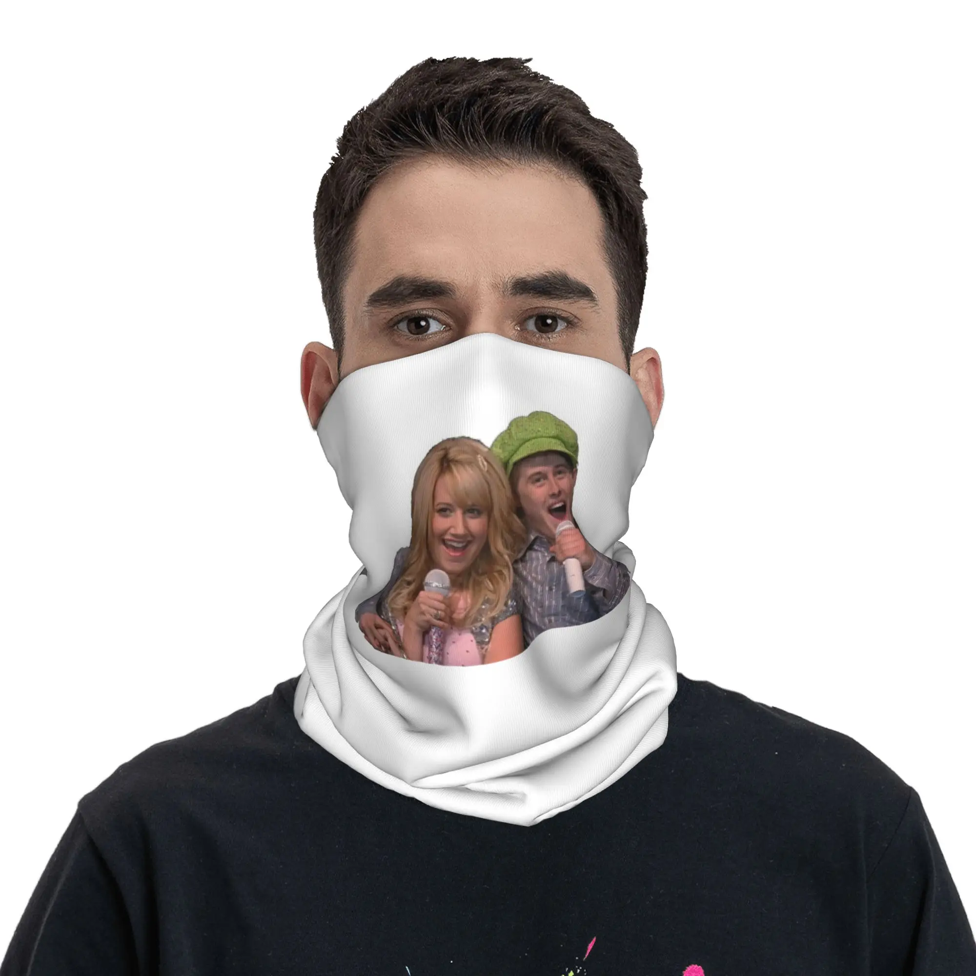 

High School Musical movie ryan and sharpay Bandana Neck Gaiter Printed Mask Scarf Balaclava Cycling Unisex Adult Windproof