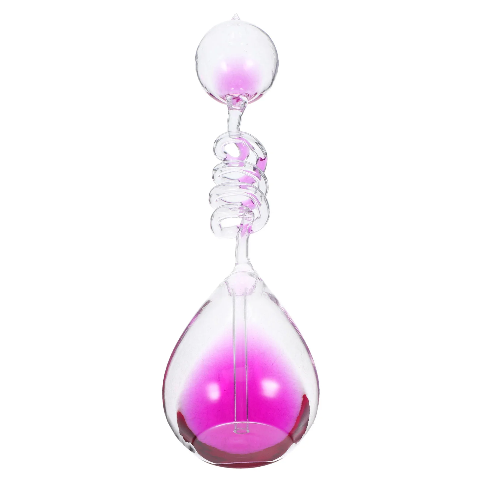 Creative Heat Transfer Bottle Desktop Decoration Purple Glass Craft Hourglass Timer Novelty Decorative Item Love Theme