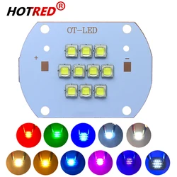 ハイパワーLEDチップ電球、フラッドおよび街路灯用コブランプ、ウォームおよびコールド、ホワイト、レッド、グリーン、レイクブルー、ピンク、xmll2、50w、100w、5050 smd