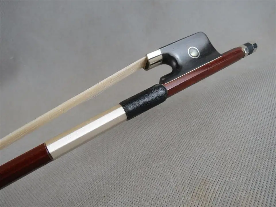 One piece advanced balanced Brazilian wood 4/4 cello bow ,ebony frog #8633