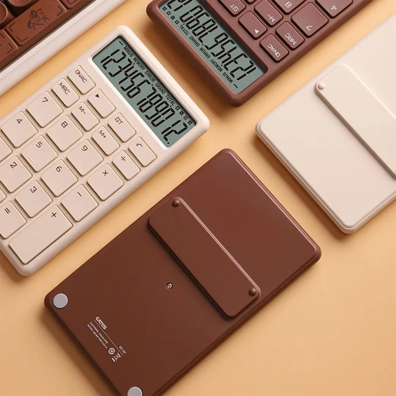 آلة حاسبة للطلاب تصميم بسيط آلة حاسبة أساسية زر حساسية عالية آلة حاسبة محمولة لوازم مكتبية للطلاب