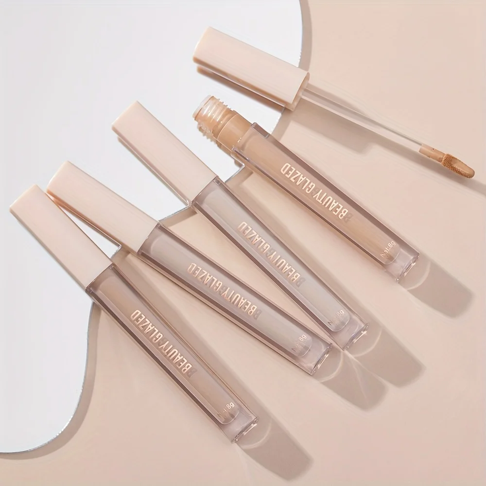 All Skin Tones Liquid Foundation Full Coverage Concealer Long Lasting Waterproof Sweat-Resistant Natural Finish Suitable