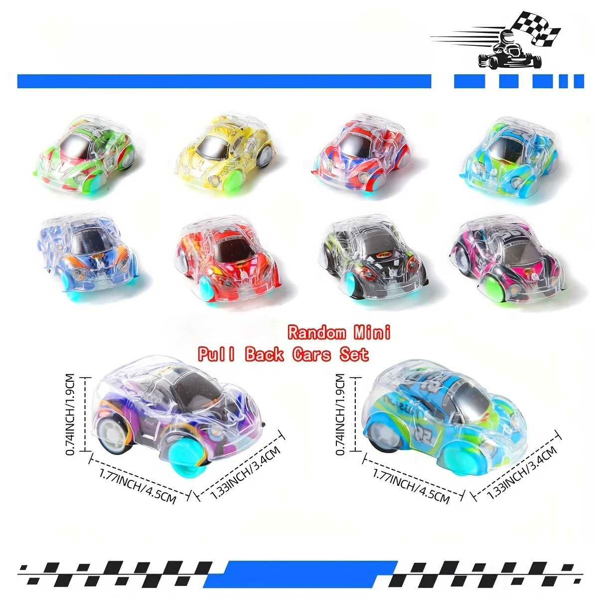 20/40pcs Toy Cars Mini Pull Back Cars, Kids Racing Cars Classroom Rewards, Pinata Stocking Gift Bags Christmas Party Favors