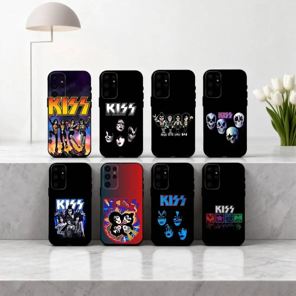 

Hard-rock Band K-Kiss-S Phone Case For Samsung S25,S24,S21,S22,S23,S30,Ultra,S20,Plus,Others Soft Black Cover